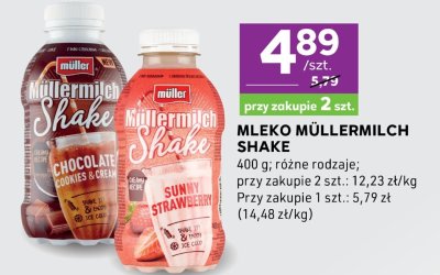 Mleko Müllermilch Shake promocja w Stokrotka