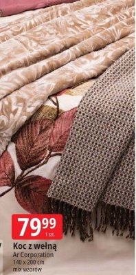 Koc z wełną Ar Corporation promocja w Leclerc