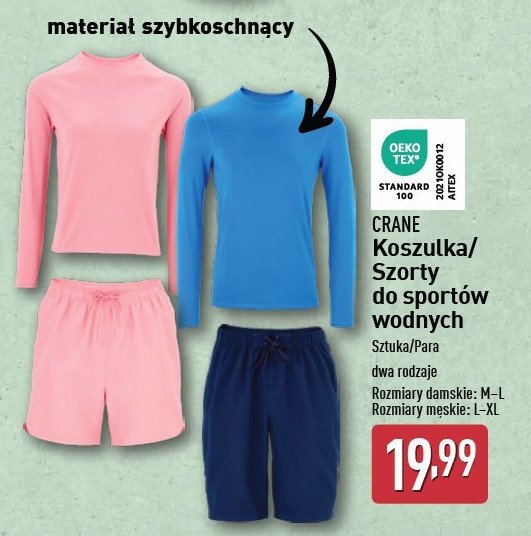 Koszulka do sportów wodnych CRANE promocja w Aldi