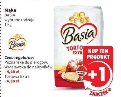 Mąka BASIA Tortowa Extra promocja w Intermarche