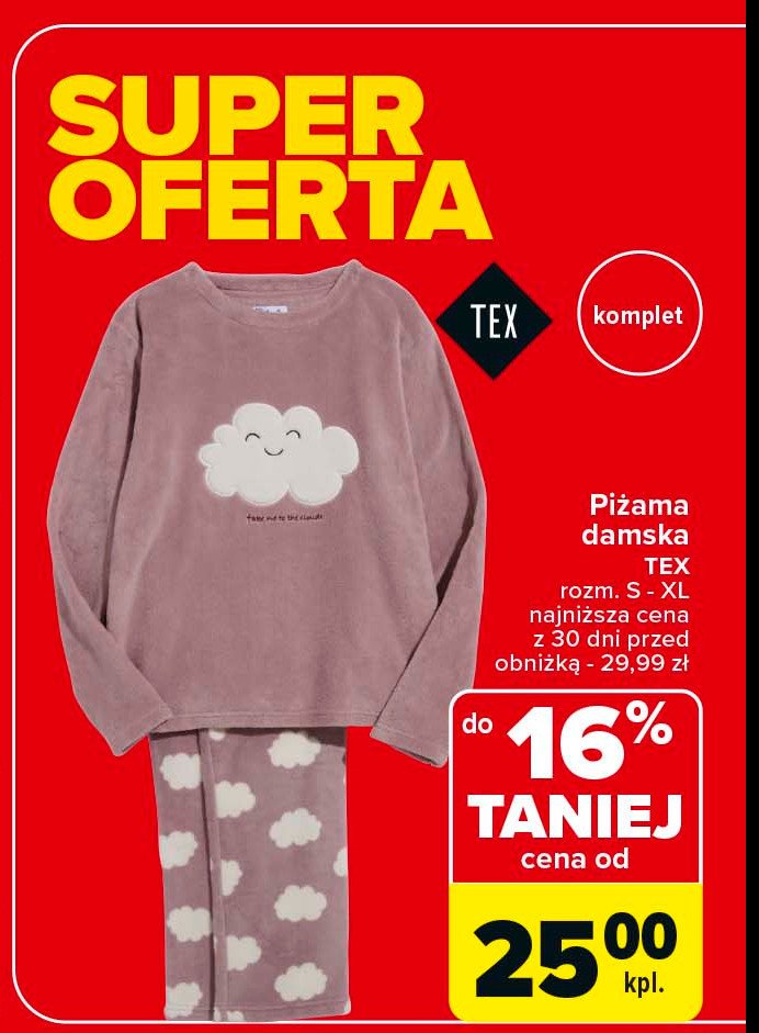 Piżama damska s-xl Tex promocja