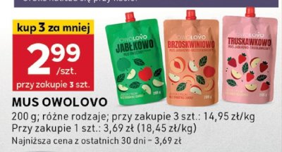 Mus owolovo promocja w Stokrotka