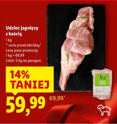Udziec jagnięcy z kością promocja w Lidl