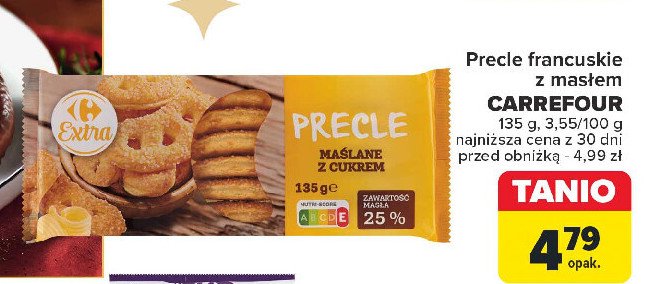 Precle francuskie z masłem Carrefour extra promocja w Carrefour Market