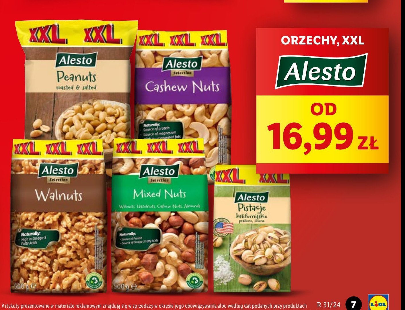 Orzeszki ziemne smażone i solone Alesto promocja