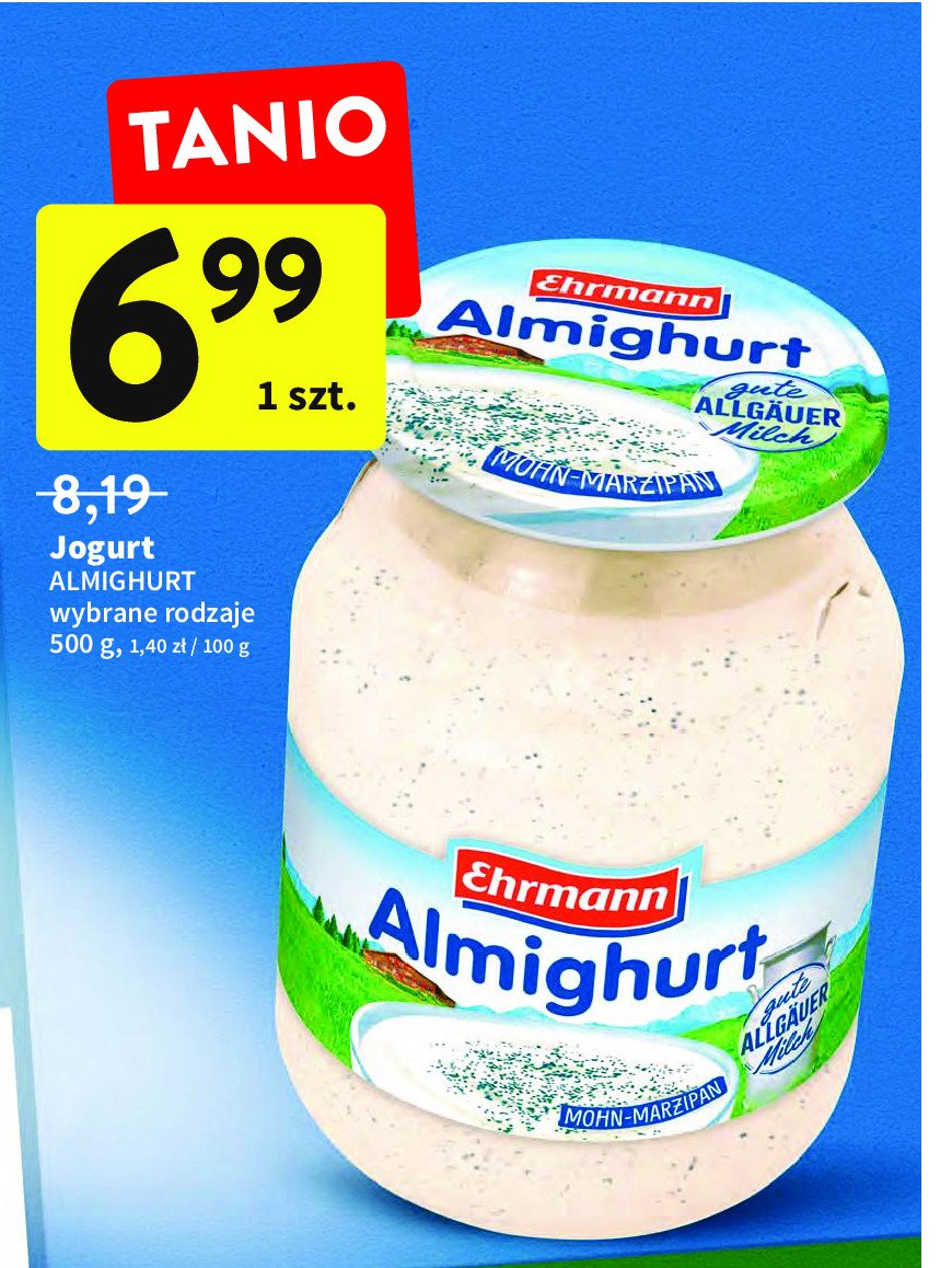 Jogurt mak i marcepan Ehrmann promocje