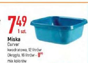 Miska kwadratowa 12 l Curver promocja