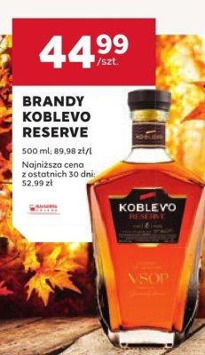 Brandy Koblevo Reserve 0,5 l promocja w Stokrotka