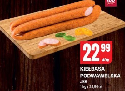 Kiełbasa podwawelska JBB promocja w Chorten