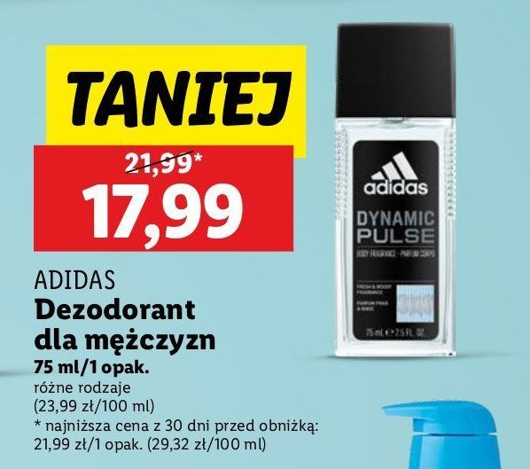 Dezodorant Adidas men dynamic pulse Adidas cosmetics promocja