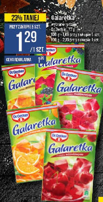 Galaretka morelowa Dr. oetker promocja