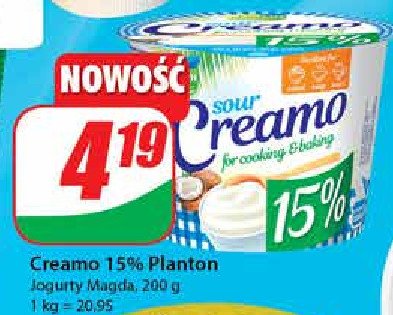 Produkt na bazie mleczka kokosowego sour creamo Planton (żywność) promocja