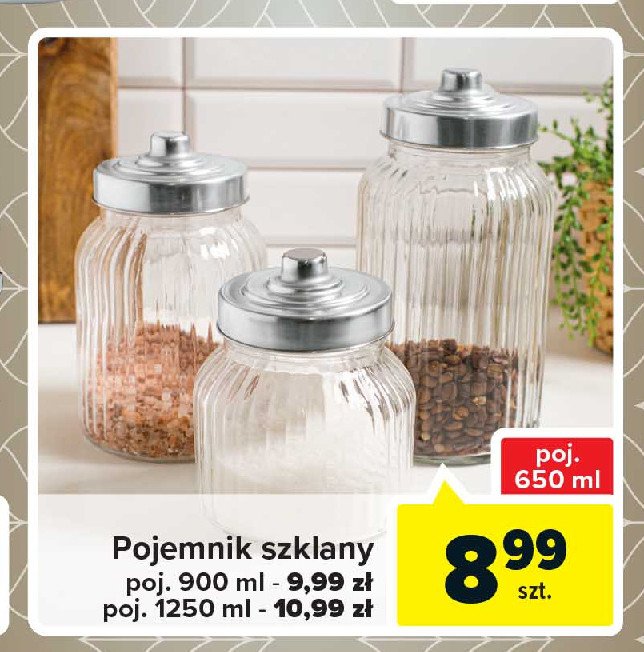 Pojemnik szklany 1.25 l promocja
