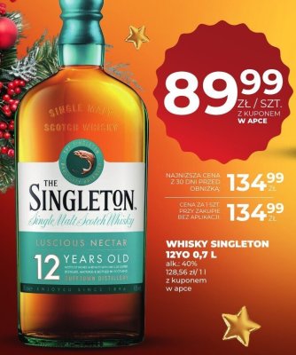 Whisky Singleton 12YO 0,7L promocja w Duży Ben