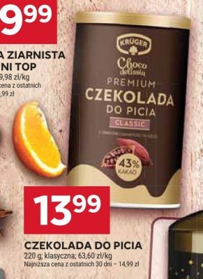 Czekolada do picia Krüger Choco Deisson Premium Classic promocja w Stokrotka