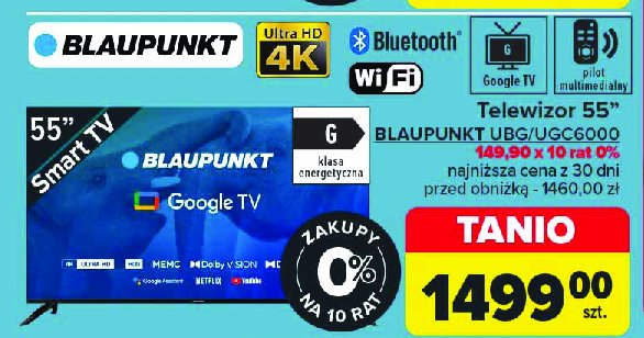 Telewizor 55" ubg6000 Blaupunkt promocja