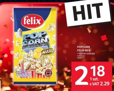 Popcorn Felix 90 g różne rodzaje promocja w Selgros