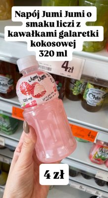 Napój o smaku liczi z kawałkami galaretki kokosowej  promocja w Dealz