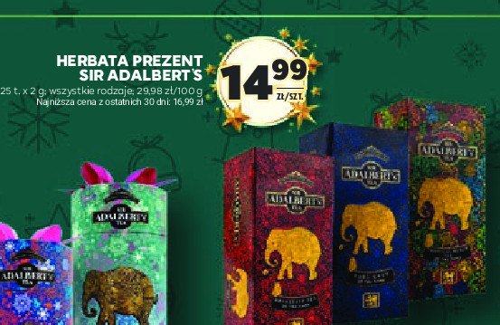 Herbata Sir adalbert's tea black tropical promocja w Stokrotka