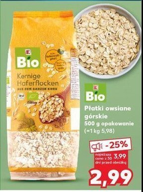 P艂atki owsiane g贸rskie K-classic bio promocja
