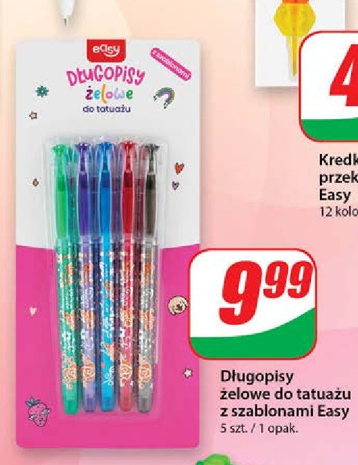 Długopisy żelowe do tatuażu Easy promocja