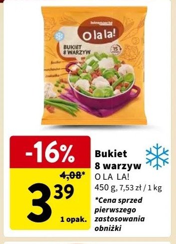 Bukiet 8 warzyw O la la! promocja