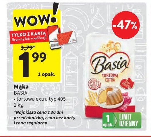 Mąka tortowa extra Basia promocja