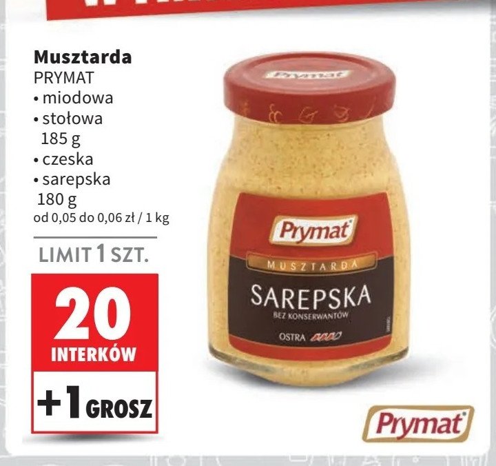 Musztarda czeska Prymat promocja