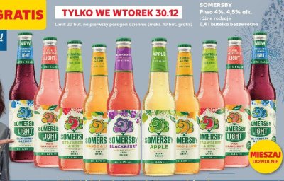 Piwo Somersby różne rodzaje promocja w Kaufland