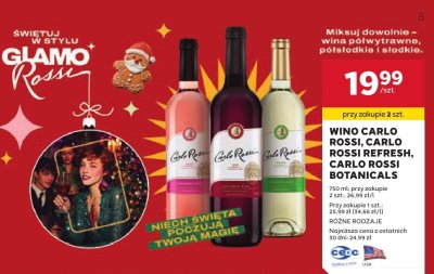 Wino Carlo Rossi, Carlo Rossi Refresh, Carlo Rossi Botanicals promocja w Stokrotka