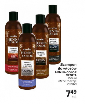 Szampon do włosów brown Venita henna color promocja