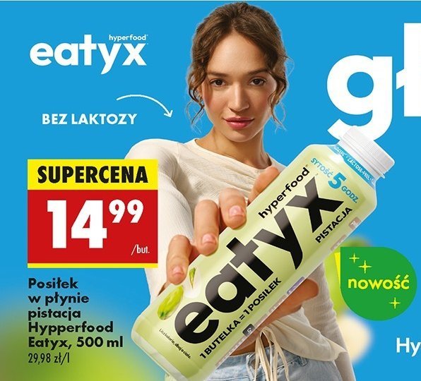 Napój pistacja Oshee eatyx promocja w Biedronka