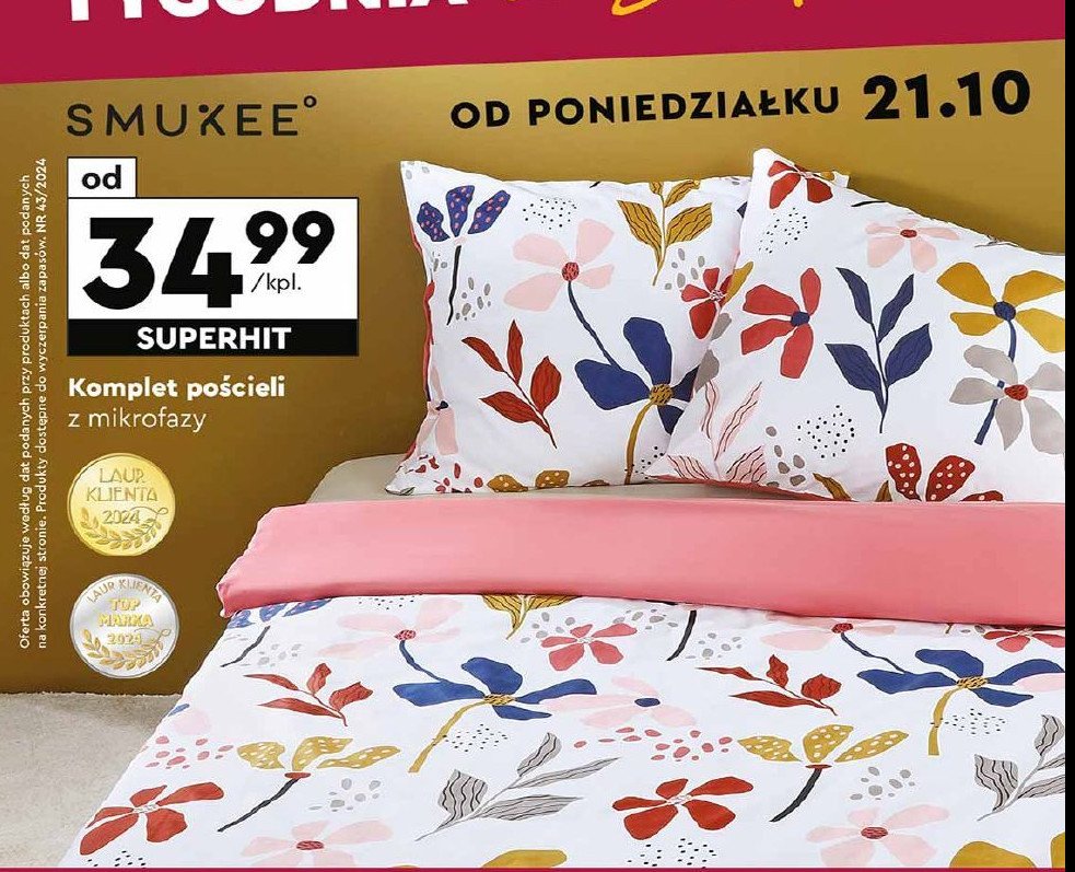 Komplet pościeli z mikrofazy Smukee promocja