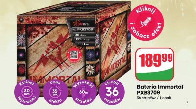 Bateria pirotechniczna Immortal PXB3709 promocja w Dino