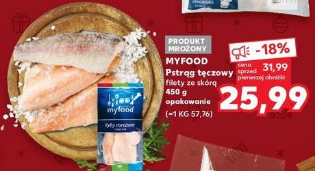 Pstrąg tęczowy filet ze skórą Myfood promocja