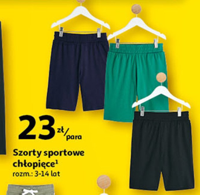 Szorty sportowe ch艂opi臋ce 3-14 lat Auchan inextenso promocja