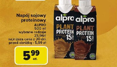 Napój czekoladowy Alpro plant protein promocja w Carrefour