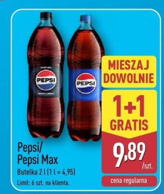 Napój Pepsi/Pepsi Max 2 l promocja w Aldi