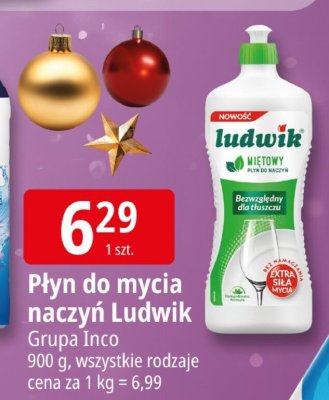Płyn do mycia naczyń Ludwik Grupa Inco promocja w Leclerc