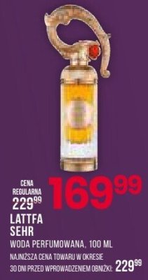 Perfumy Lattafa Sehr promocja w Drogerie Natura