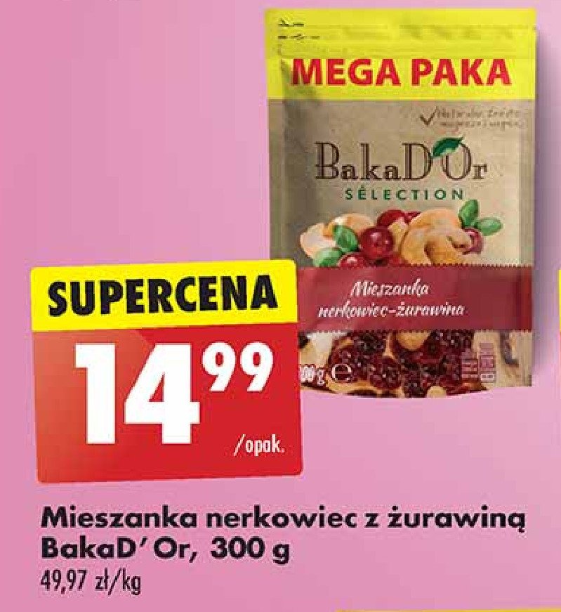 Mieszanka nerkowiec-żurawina Bakad'or promocja