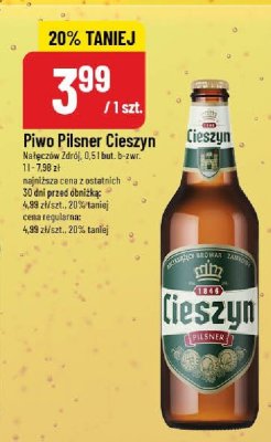 Piwo Pilsner Cieszyn promocja w POLOmarket