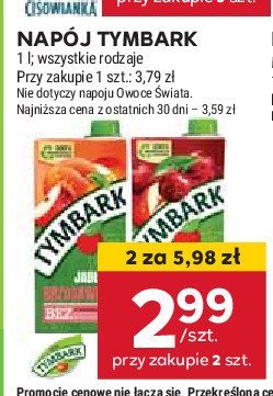 Napój wiśnia-jabłko Tymbark 1936 promocja