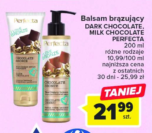 Nawilżające serum brązujące dark chocolate Perfecta i love bronze promocja
