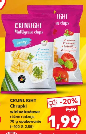 Chrupki wielozbo偶owe z pomidorem Crunlight promocja