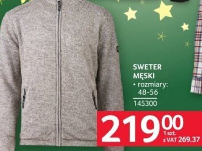 Sweter męski v-neck s-3xl Auchan inextenso promocja w Selgros