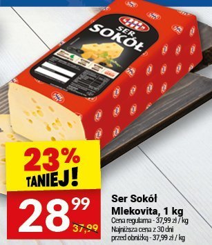 Ser Sokół Mlekovita, 1 kg promocja w Twój Market