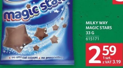 Cukierki Milky Way Magic Stars 33 g promocja w Selgros