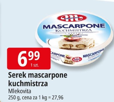 Serek mascarpone kuchmistrza Mlekovita promocja w Leclerc