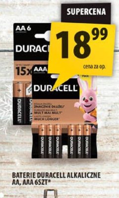 Baterie Duracell alkaliczne AA, AAA 6szt promocja w Arhelan